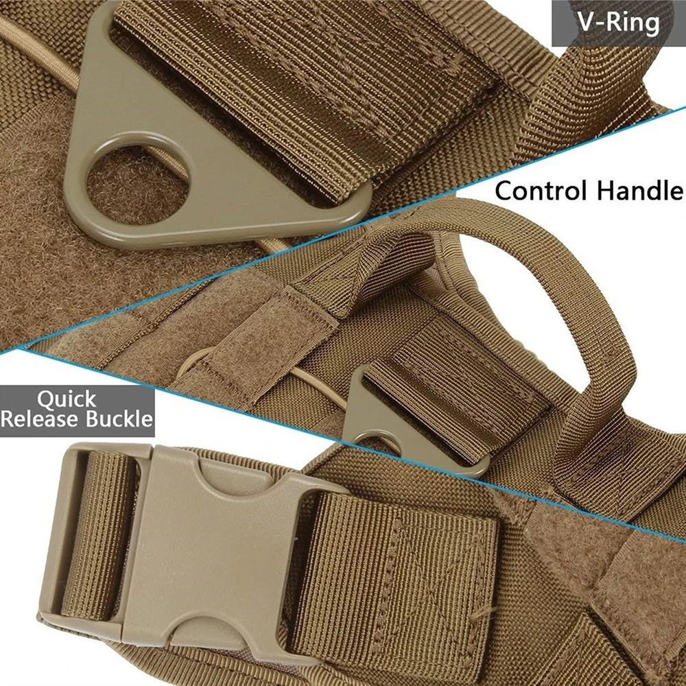 Professional Heavy Duty Tactical Dog Harness with No Pull Design