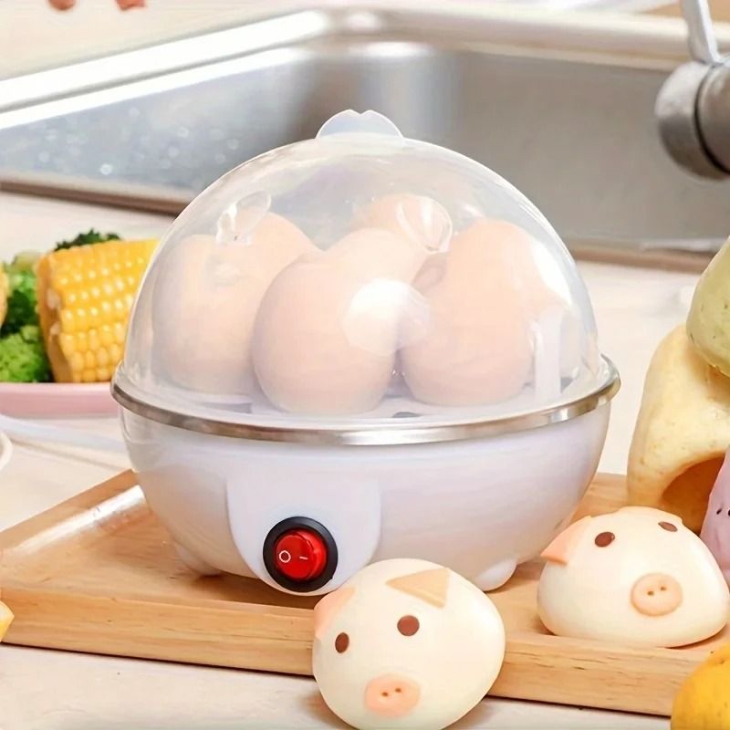 SmartBoil Electric Egg Cooker 7 Egg Capacity Automatic Egg Boiler Multi Function Steamed Egg Maker