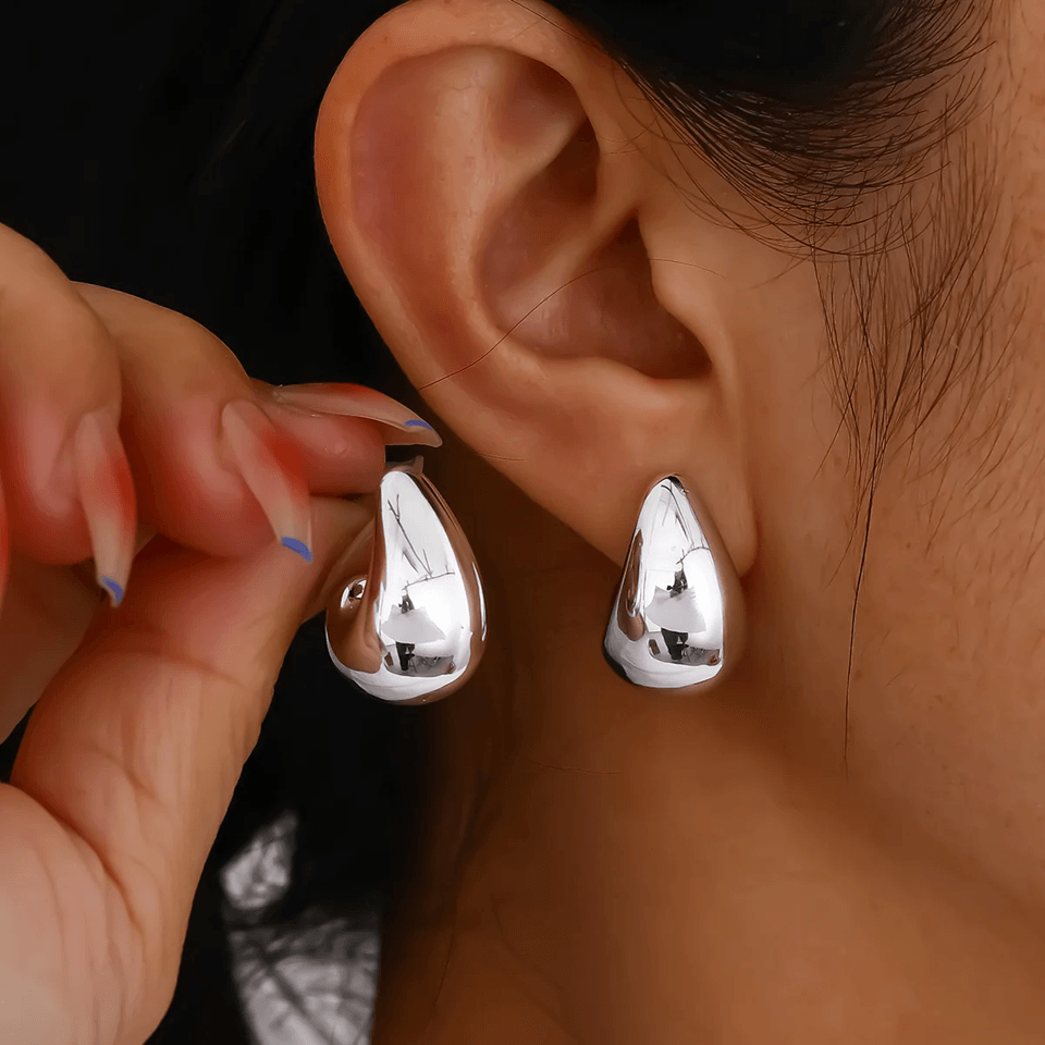ParisLuxe Geometric Drop Earrings