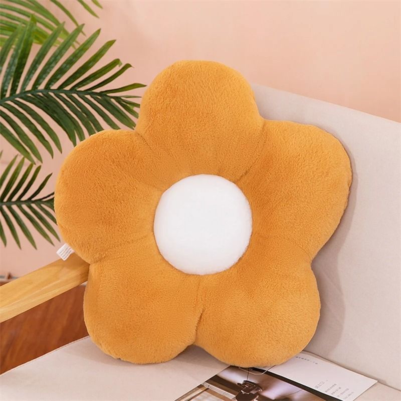 Soft Five Petal Flower Cushion