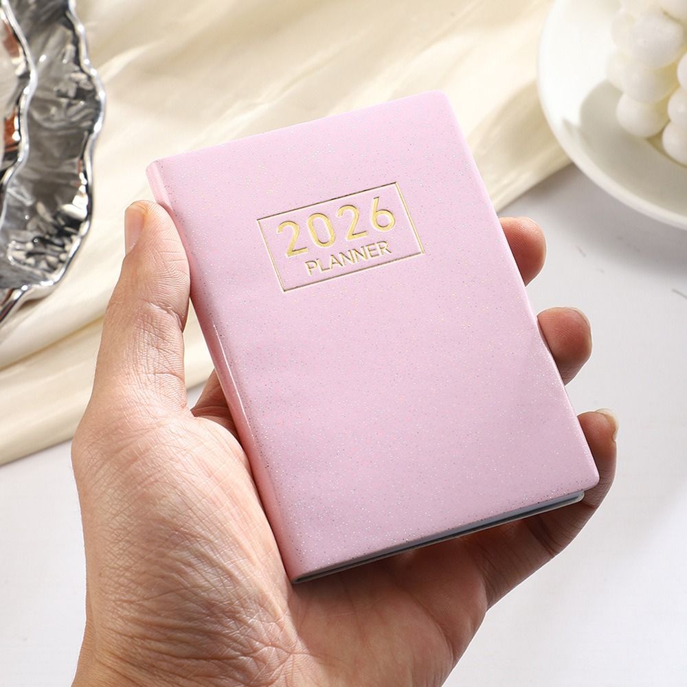 Portable Agenda Book, Pocket with Calendar, Appointment Book Diary, Weekly Planner for School Office Use
