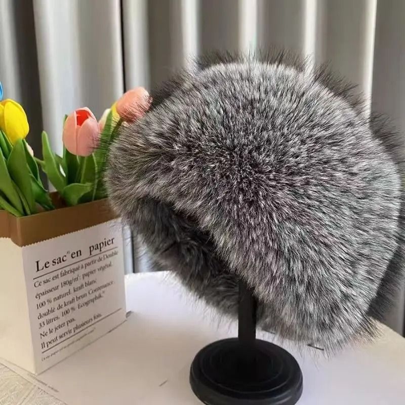 Luxury Faux Mink Thermal Fishermans Hat