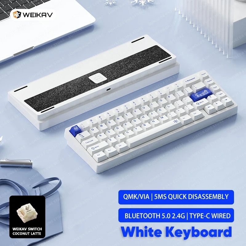 Lucky65 V2 65 Keys Mechanical Keyboard with Aluminum Case RGB Lighting and Hot Swappable Switches