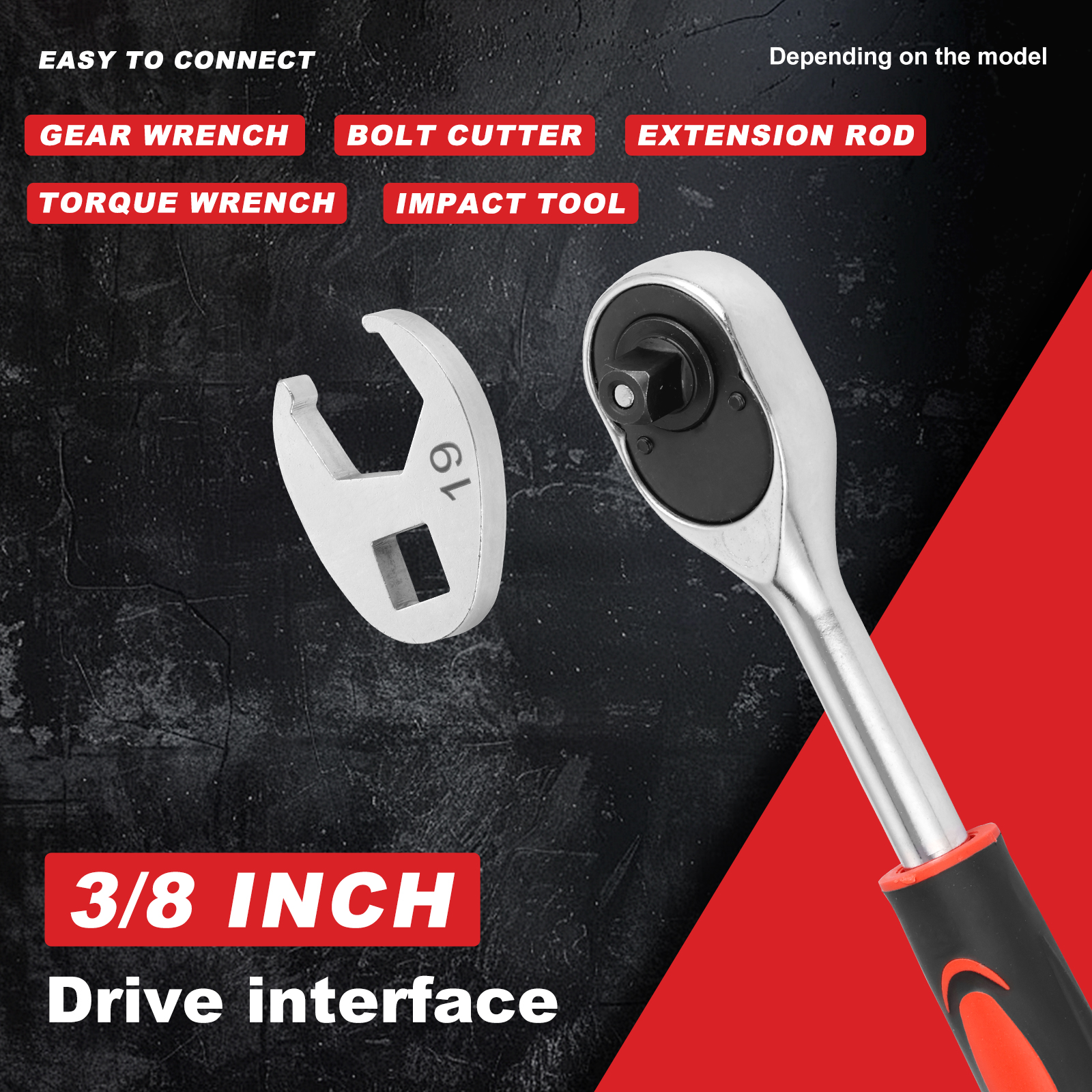 Dual Purpose Wrenches Tool Kit, Flare Nut Wrench Set, Crowfoot Wrench Set with Rack Horn