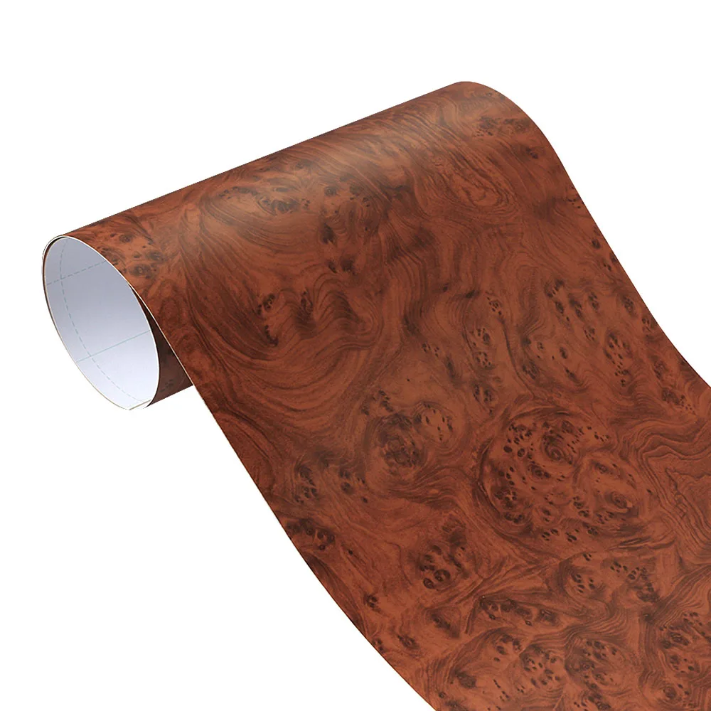 Wood Grain PVC Self Adhesive Vinyl Wrap Film, Textured Car Stickers, DIY Furniture Wallpaper