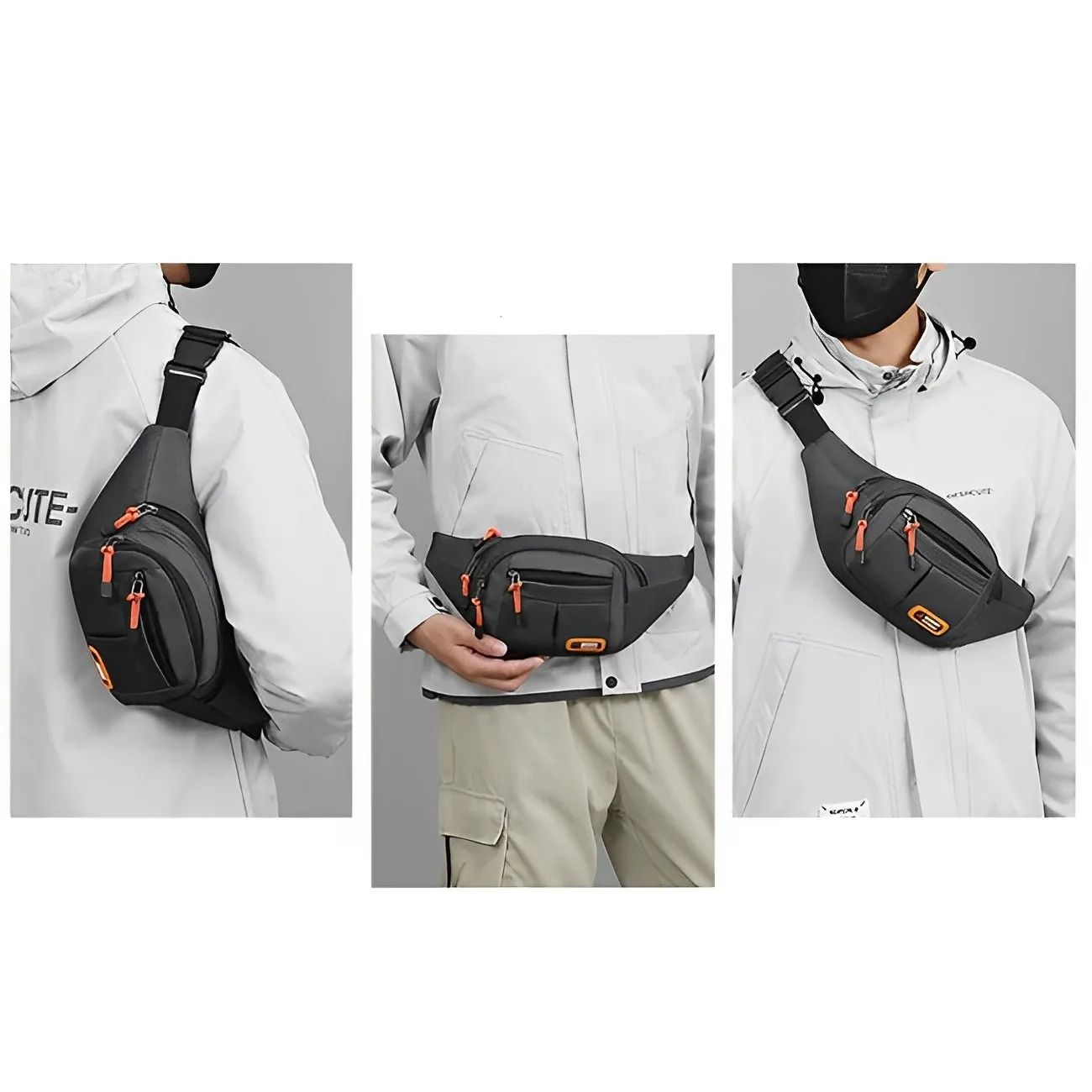 Oxford Waterproof Mobile Waist Bag for Men and Women