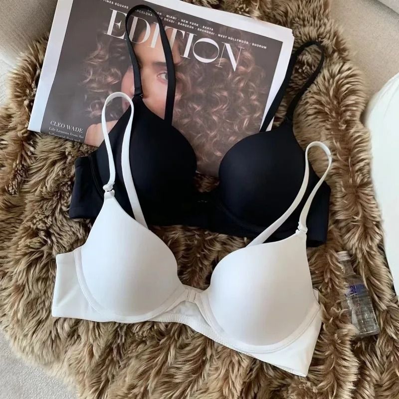 Seamless Push Up Bra Front Closure Non-Wire Small Cup Sexy Lingerie