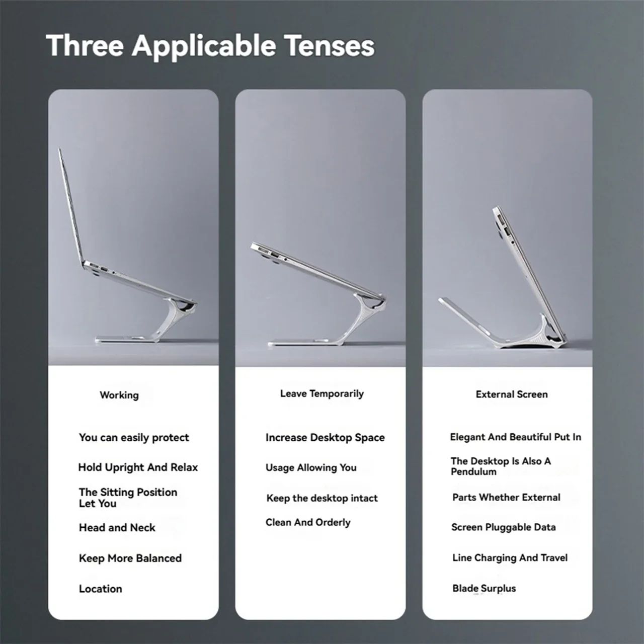 Adjustable Alloy Laptop Desktop Stand