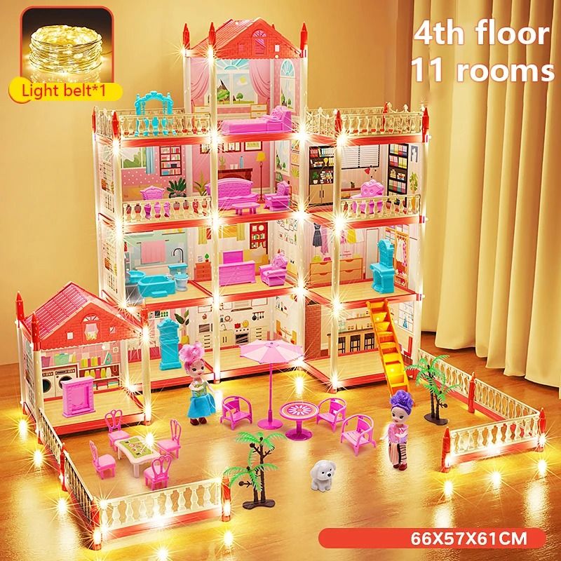 3D DIY Dream Princess Castle – Children's Musical Assembly Villa