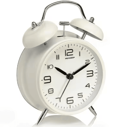ClassicRing 4-Inch Twin Bell Loud Alarm Clock with Backlight
