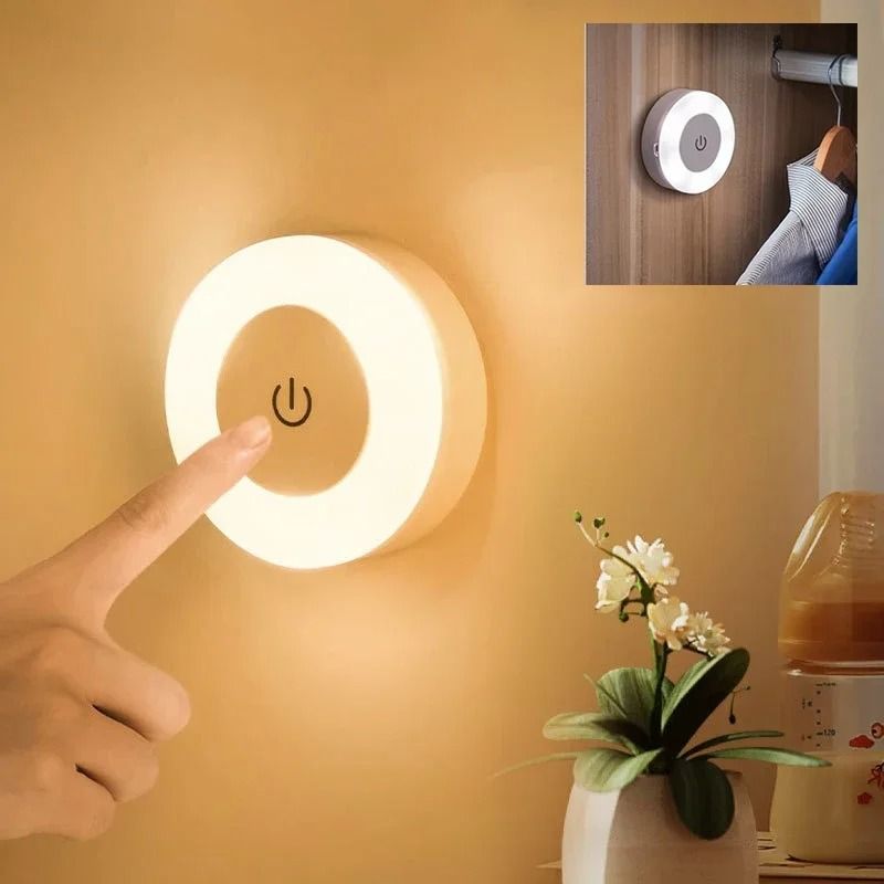 USB Rechargeable LED Night Light for Living Room and Bedroom