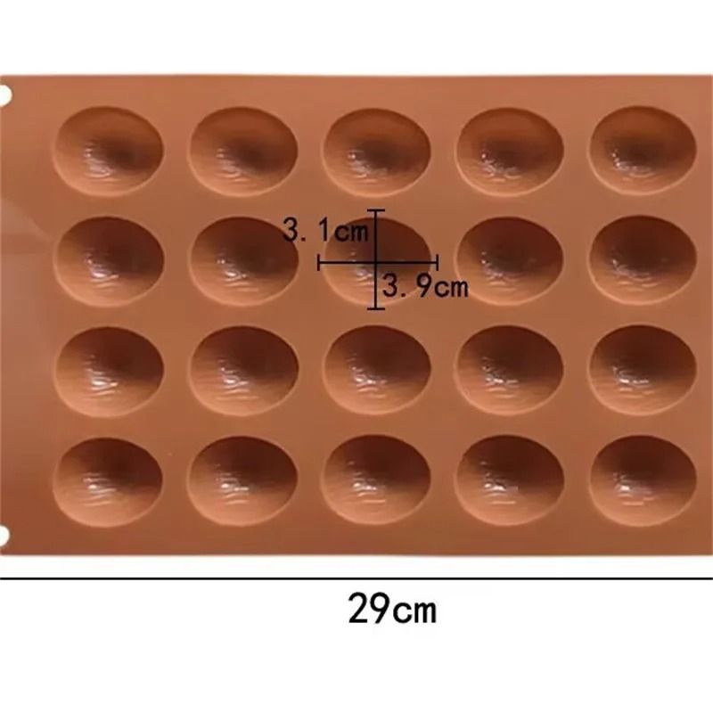 20 Holes Walnuts Nuts Shape Silicone Chocolate Moulds