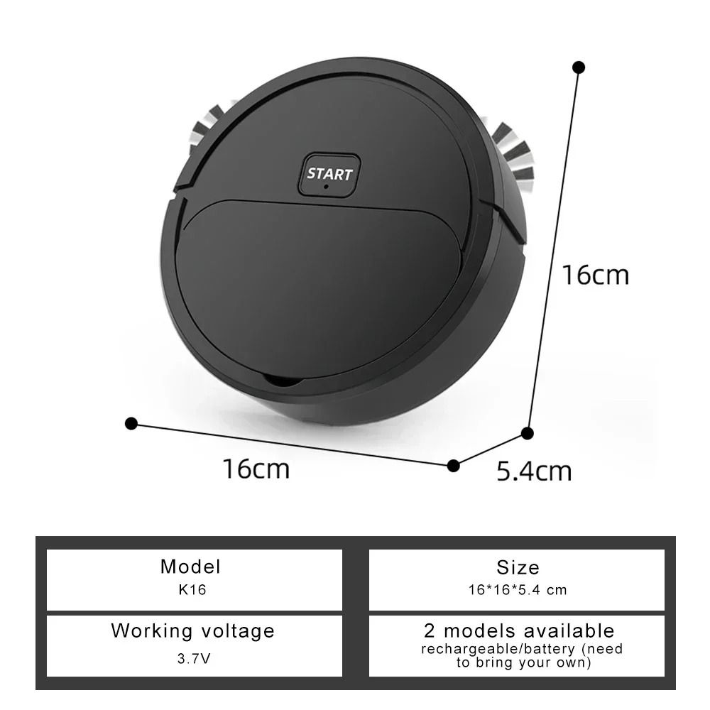 Powerful Robotic Vacuum Cleaner, All-in-One Home Cleaning with Sweeping, Mopping & USB Charging