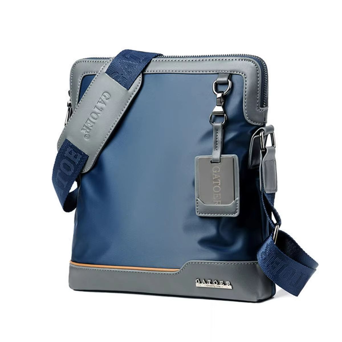 Men's Large Capacity Shoulder Bag – Durable PU Leather Crossbody with Spacious Design