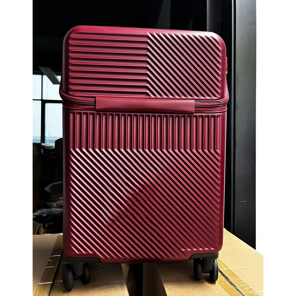 Stylish Business Carry-On Luggage with Cup Holder, Compact Lightweight Suitcase