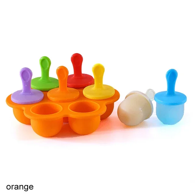 Silicone Popsicle Mold DIY Ice Cream and Fruit Pop Maker