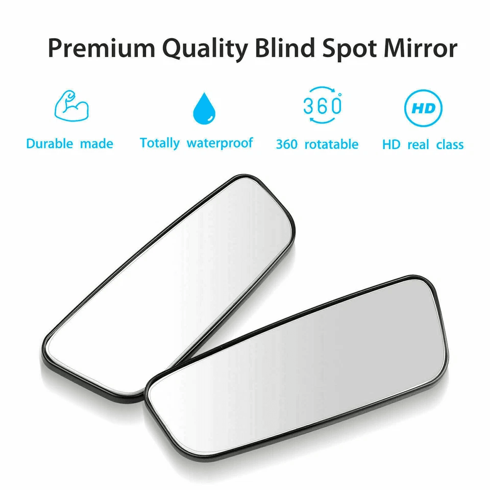 Stick On Blind Spot Mirror Wide Angle Rear View for Car Truck SUV
