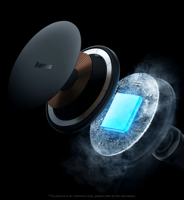 Baseus Magnetic Wireless Car Charger with 15W Fast Charging and Phone Mount