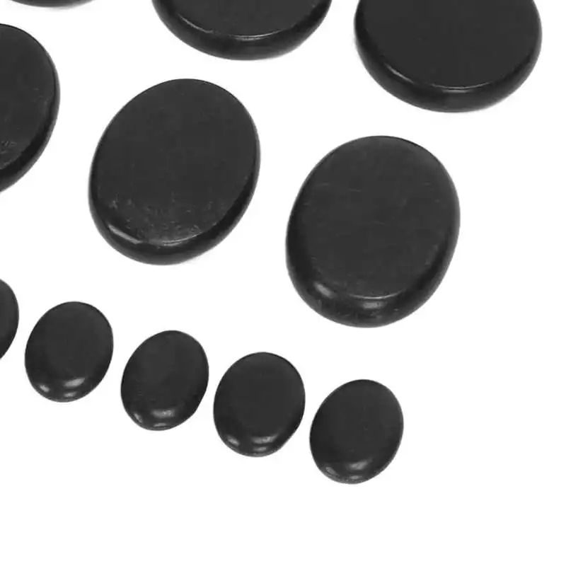Hot Massage Stones Kit, Warming Therapy Reduce Pain Waterless Heating, SPA Essential Oil Heated Rocks Set