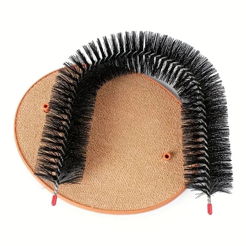 Cat Toy Arch Self Groomer – Feline Massage Brush & Scratching Pad
