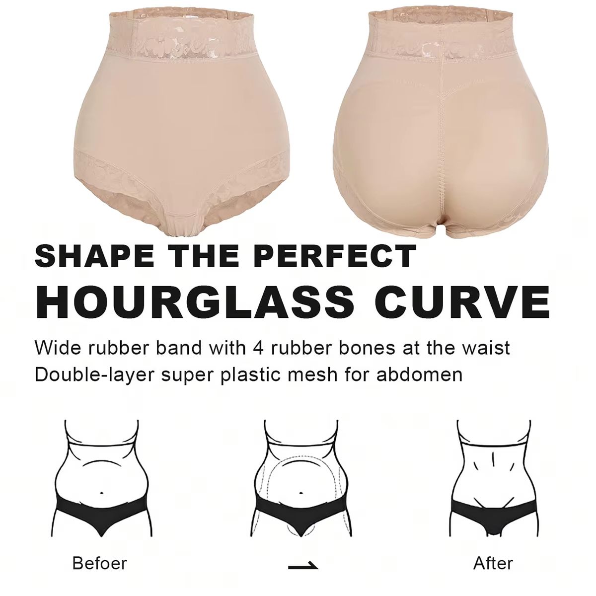 ColombiaCurve High Waist Tummy Control Butt Lifter Bodysuit
