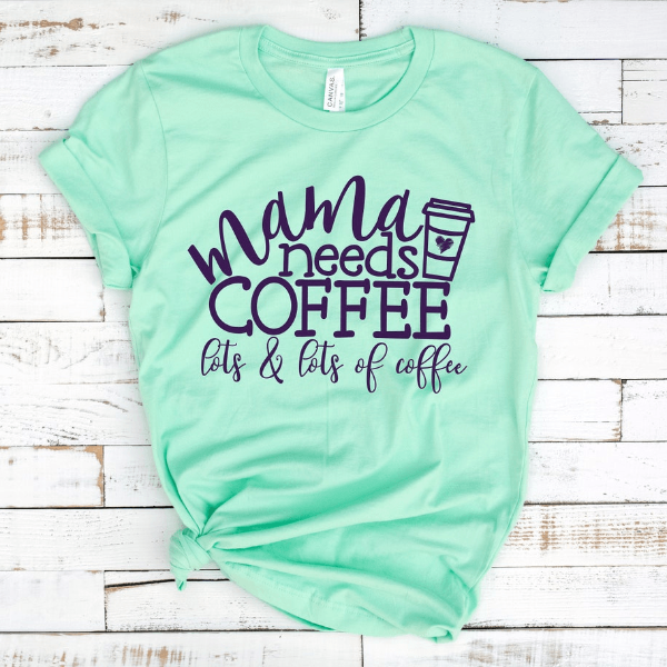 Mama Needs Coffee Shirt – Tired as a Mother Tee, Perfect Coffee Lovers Gift for Moms