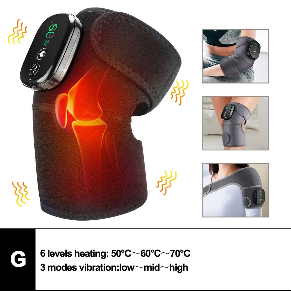 Premium 3-in-1 Heated Knee Massager & Vibration Therapy Joint Relief Wrap