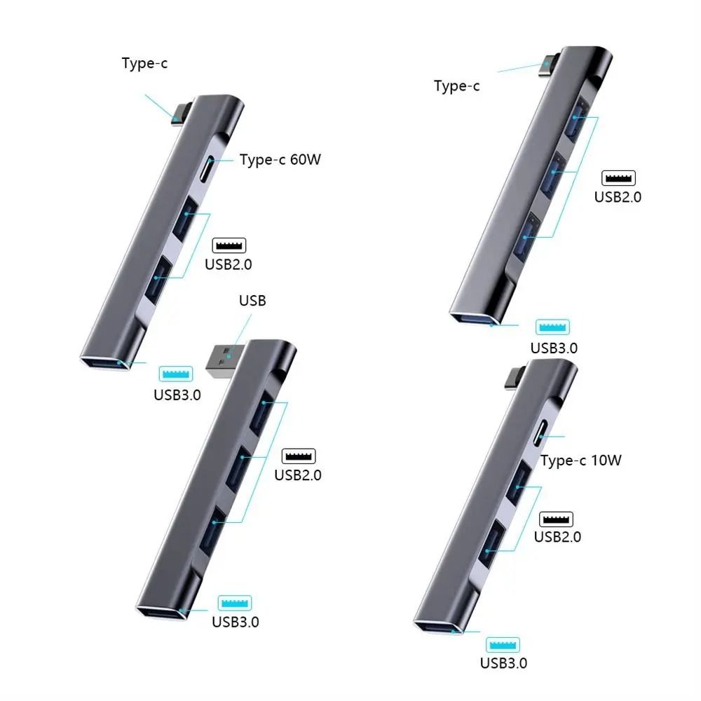 High-Speed USB-C Docking Station – PD Charging & OTG Splitter – High-Yield Data Interaction Hub