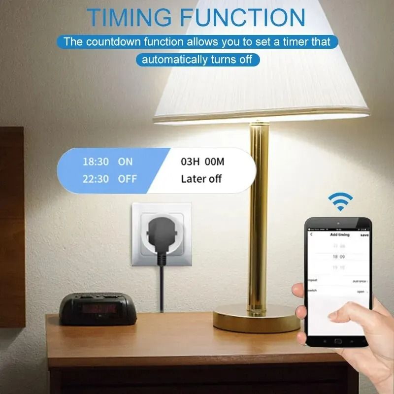 Tuya Smart Home 20A EU WiFi Socket