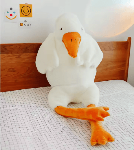 Big White Goose Plush Pillow Stuffed Toy 20 to 75