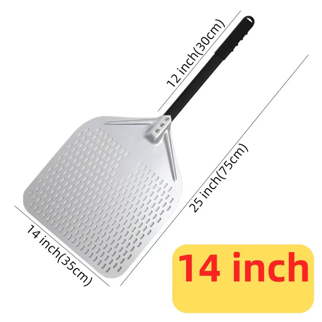 Aluminum Pizza Peel Bread Paddle with Wooden Handle