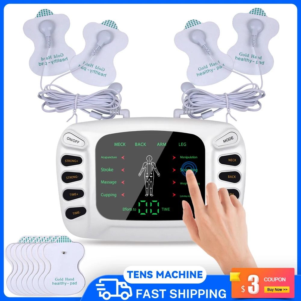 Electrostimulator Physiotherapy TENS Machine Electric Muscle Stimulator EMS Pulse Acupuncture Massager for Body Pain Rel