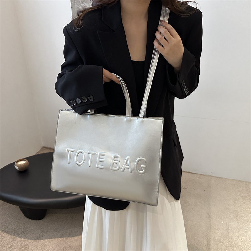 Simple Vintage Large Capacity Tote Bag Stylish Casual Fashion Handbag Shoulder Crossbody Bags for Everyday Use
