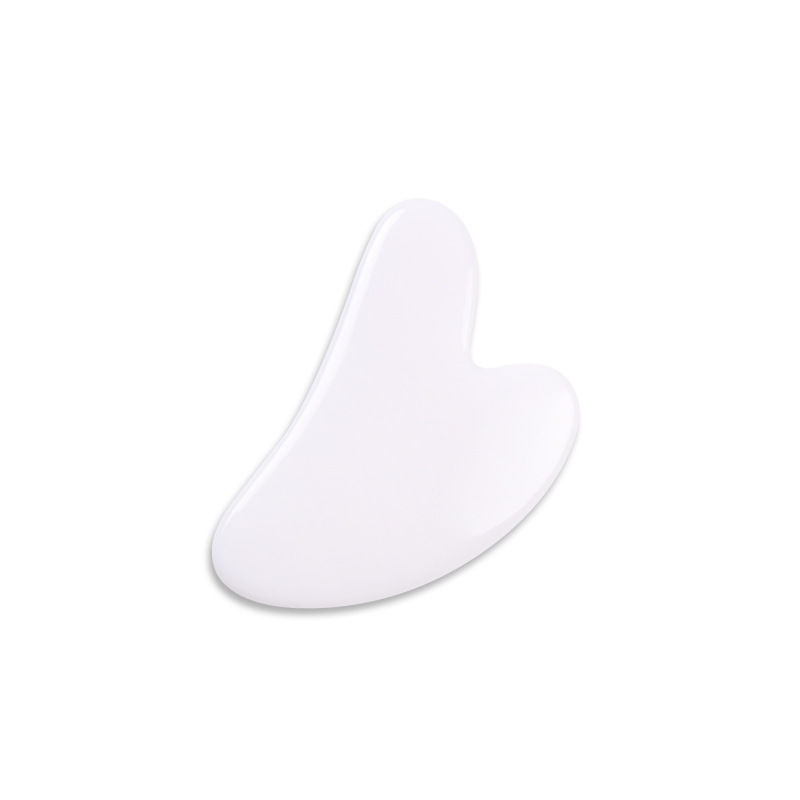 Pink Natural Resin Jade Roller Gua Sha Scraper Set, Face Lift Massager, Anti-Wrinkle & Double Chin Remover Beauty Skin