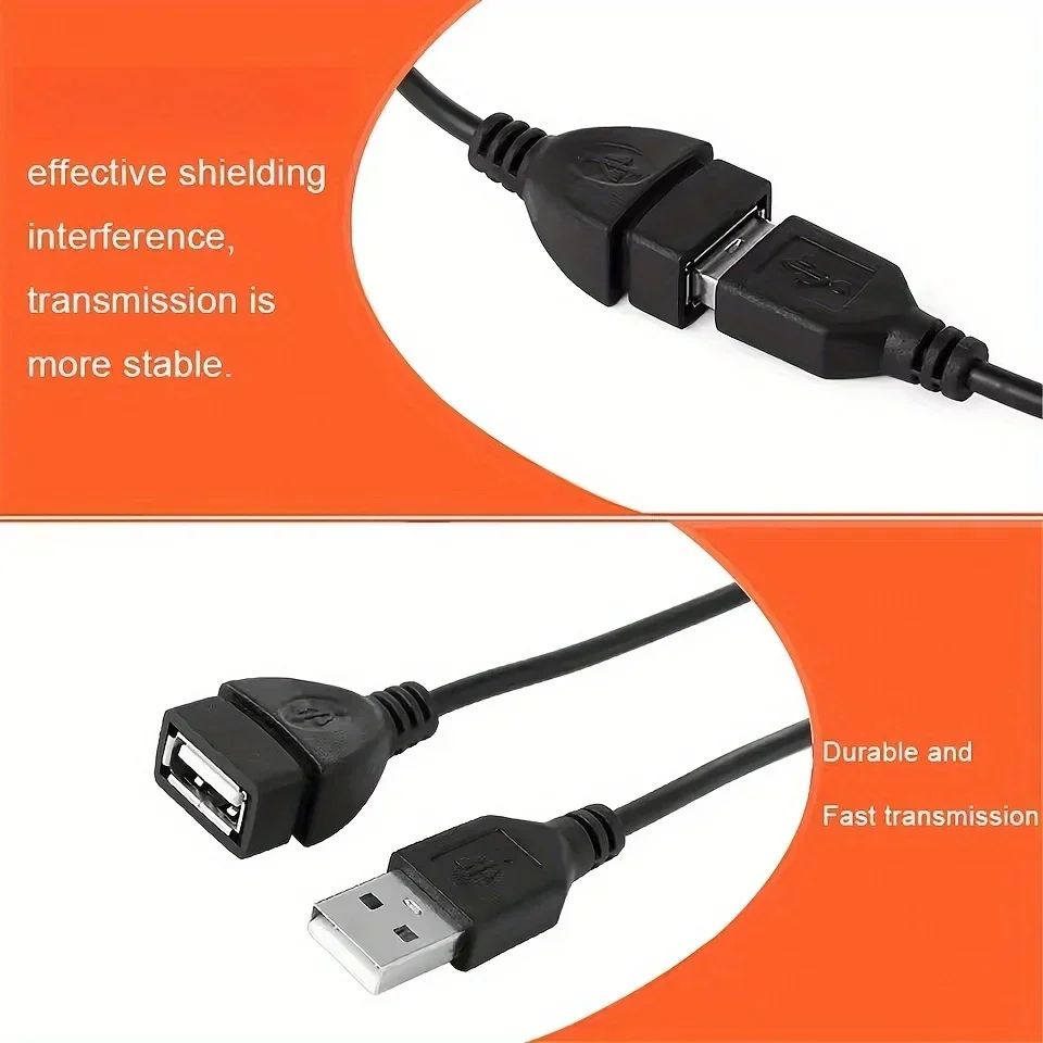 USB A Male to Female Extension Cable 3.3ft