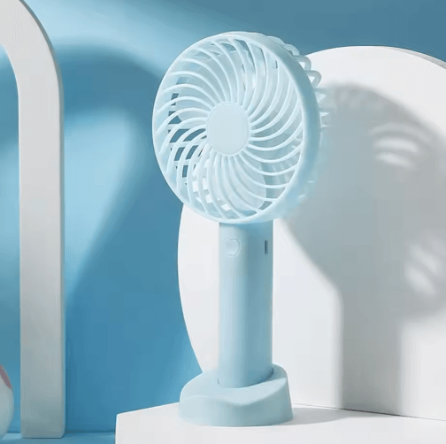 Mini Handheld Fan – USB Rechargeable Portable Desk Fan for Travel & Daily Cooling