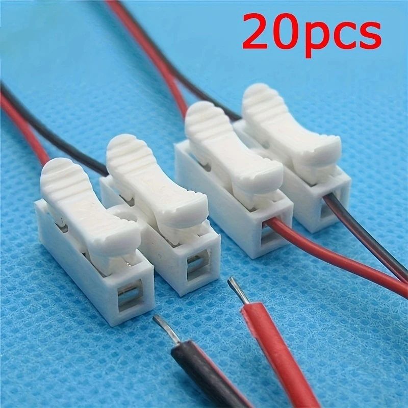 Quick Wire Connector Spring Clamp Terminal Block No Soldering No Screws for LED Strip