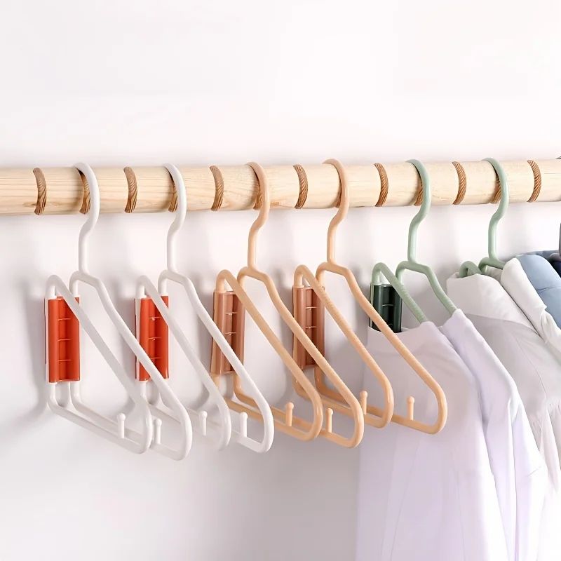 SpaceSmart Foldable Clothes Hanger Set - 5-Pack foldable clothes hangers for Closet Organization