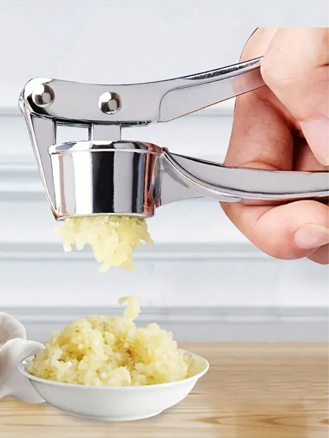 Garlic Masher Crusher Washable Garlic Press Kitchen Tool, Garlic Minver, Kitchen Supplies, Kitchen Gadgets