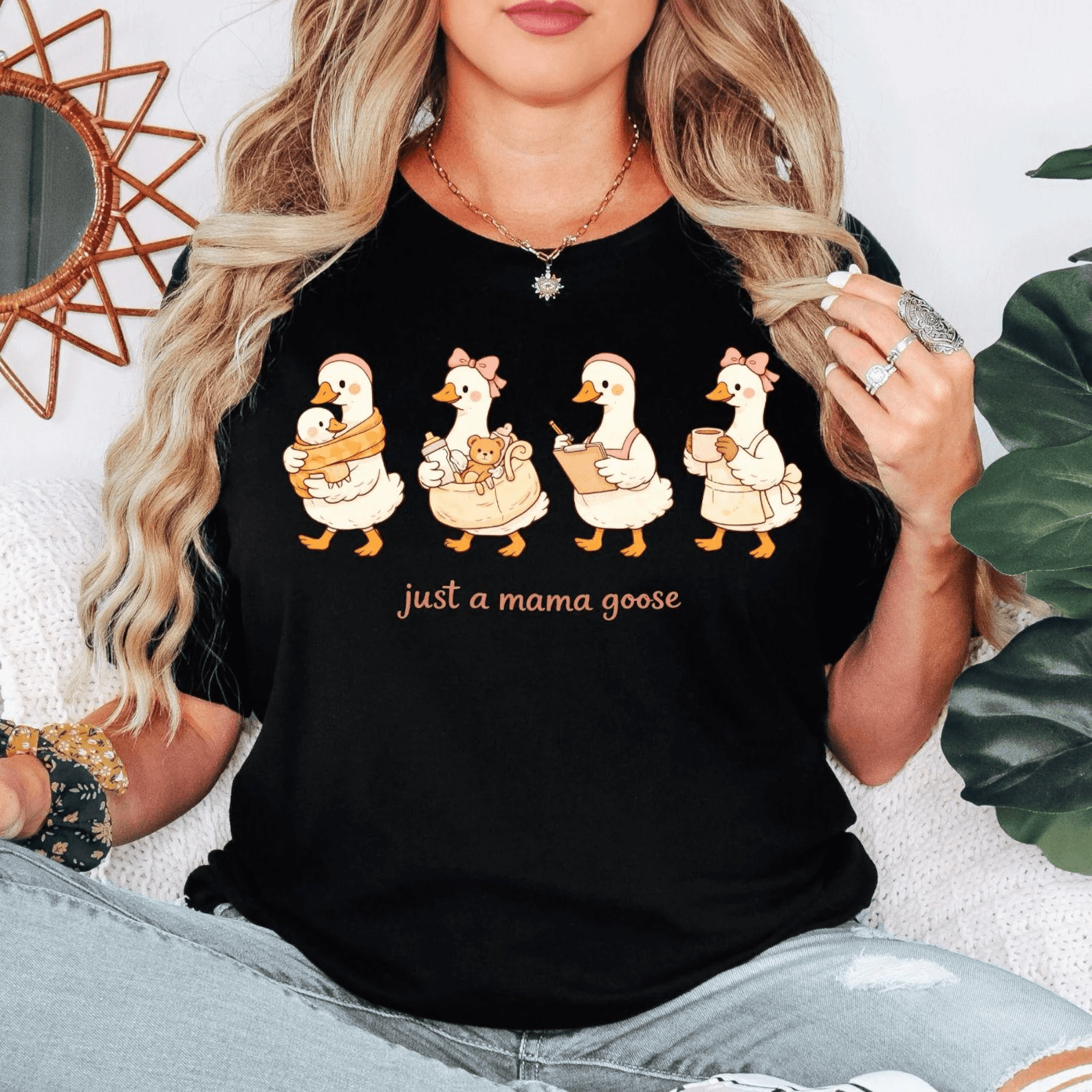 Mama Goose Shirt Funny Mom Life Tee Comfort Colors Silly Goose Mom Shirt