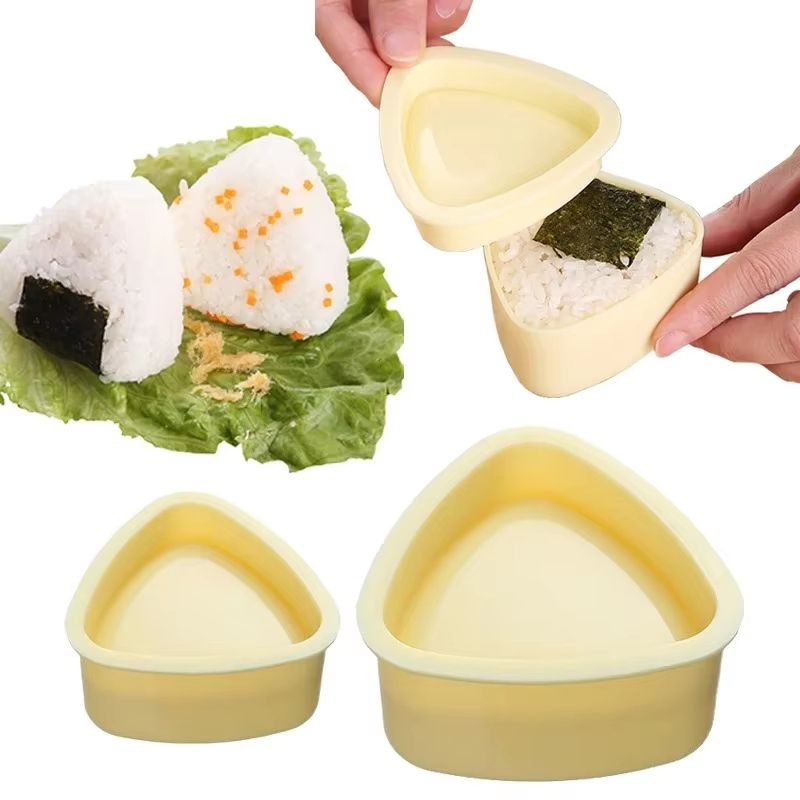 Japanese Onigiri Mold Set Triangle Rice Ball Maker for Bento Lunches