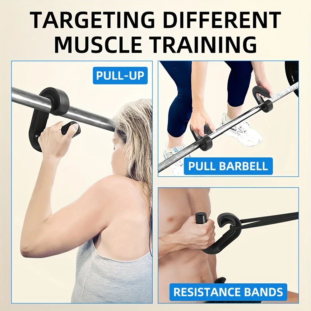 High-Strength Nylon Gym Cable Handles – Non-Slip Multi-Functional Pulldown Grip Set