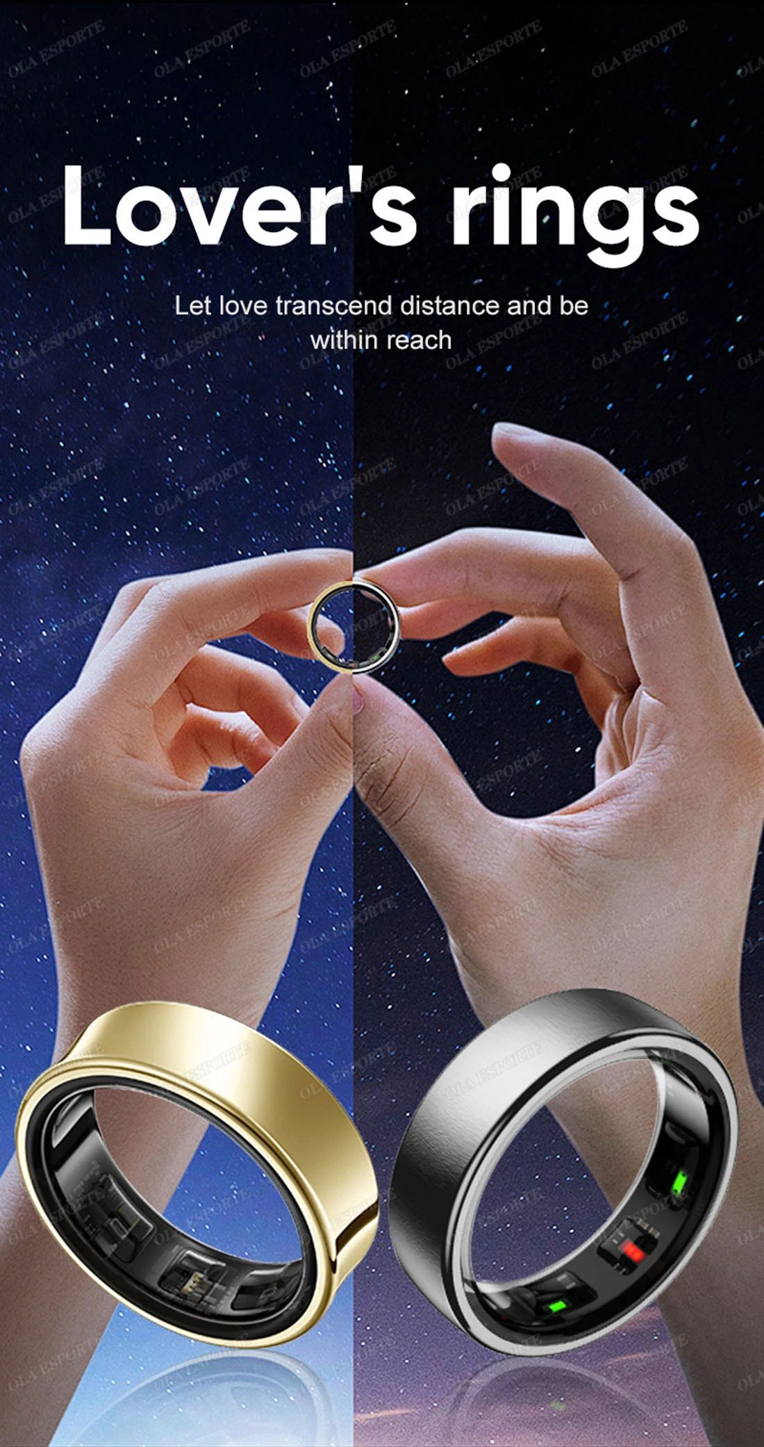 Waterproof Smart Health Ring