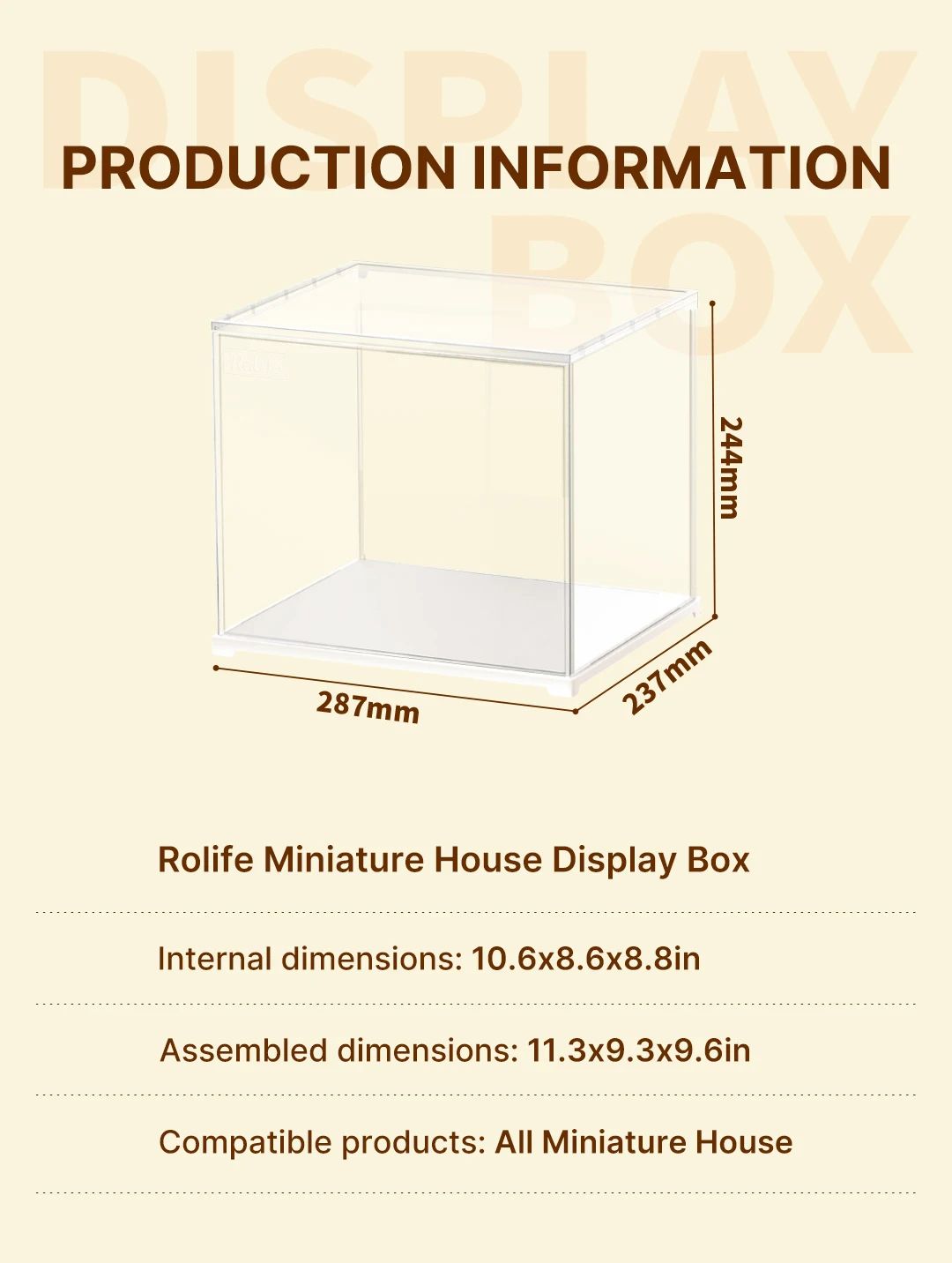 Robotime Rolife Miniature House Display Box