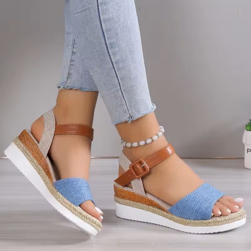 Women's Summer Wedge Sandals with Soft Sole and Elegant Design