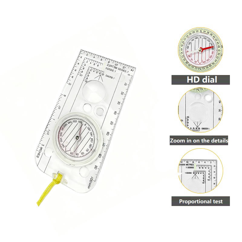 Fixed Precision Hiking Compass  Military-Grade Outdoor Navigation Tool