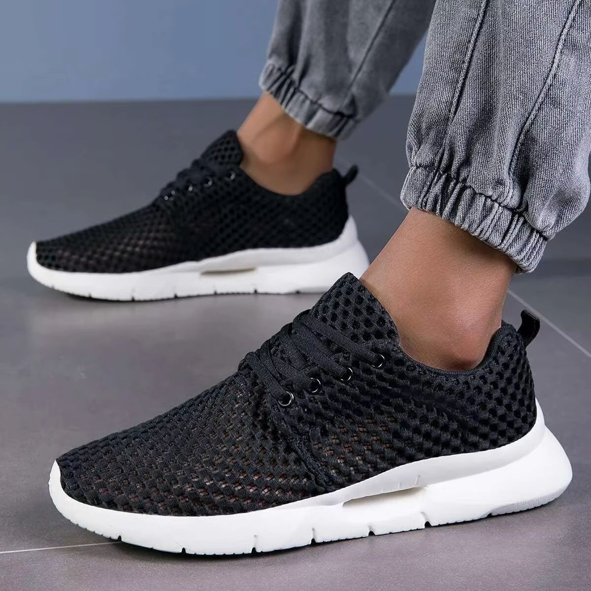 MeshGlide Men's Lace-Free Breathable Driving Sneakers