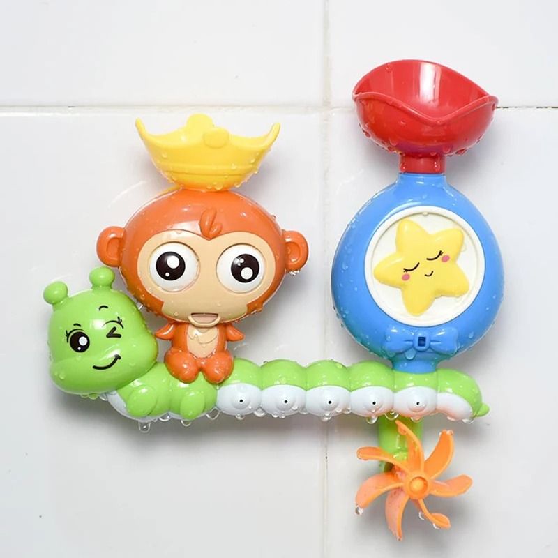 Baby Monkey Shower Bath Toy Sprinkler Educational Water Play Toy