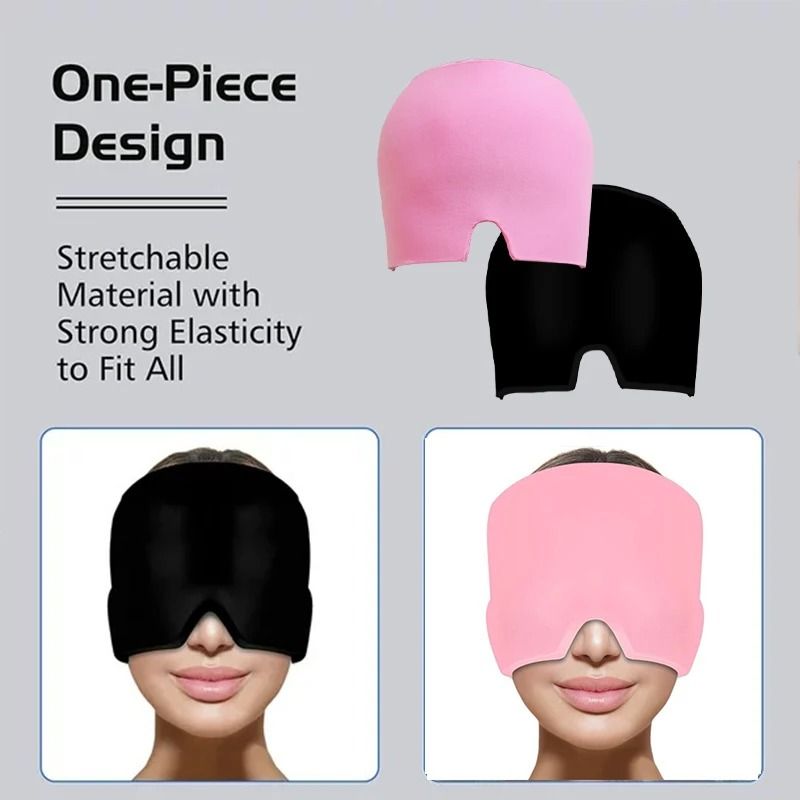 Gel Ice Headache Relief Hat for Migraine and Stress Comfort