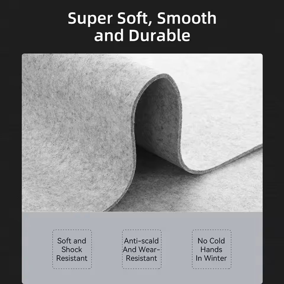 Wool Felt Mouse Pad Large Desk Mat for Keyboard and Gaming Setup